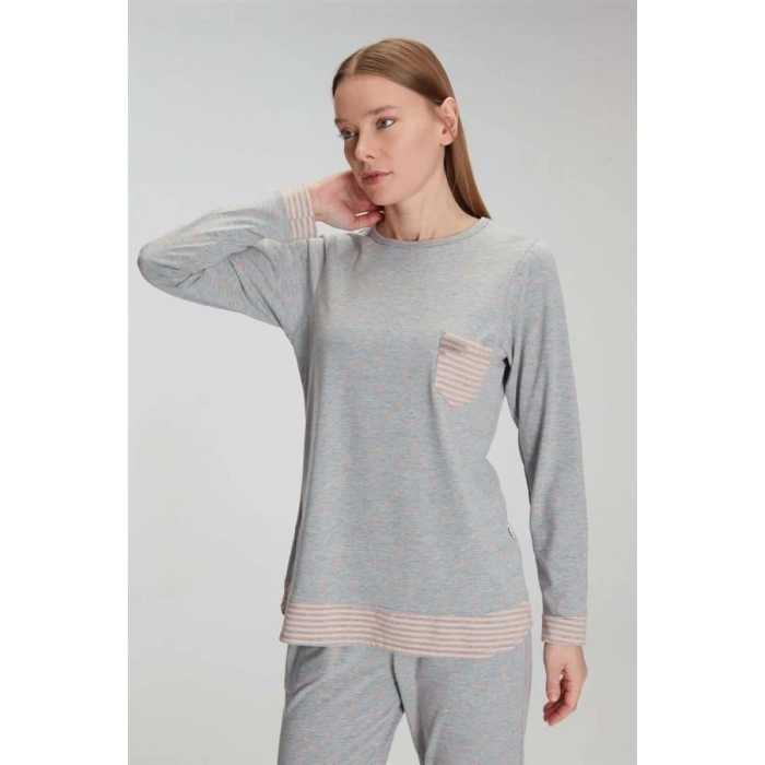 Secretsita Pamuklu Uzun Kollu Pijama Takımı