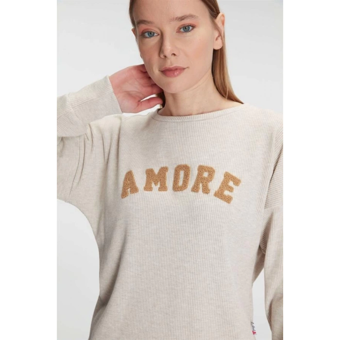 Secretsita Yeni Sezon Kışlık Pamuklu Uzun Kol Pijama Takımı