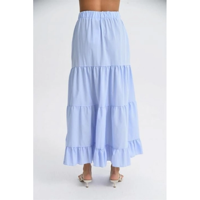 Audrey Fıfrlı Yırtmaç Detay Etek 4037