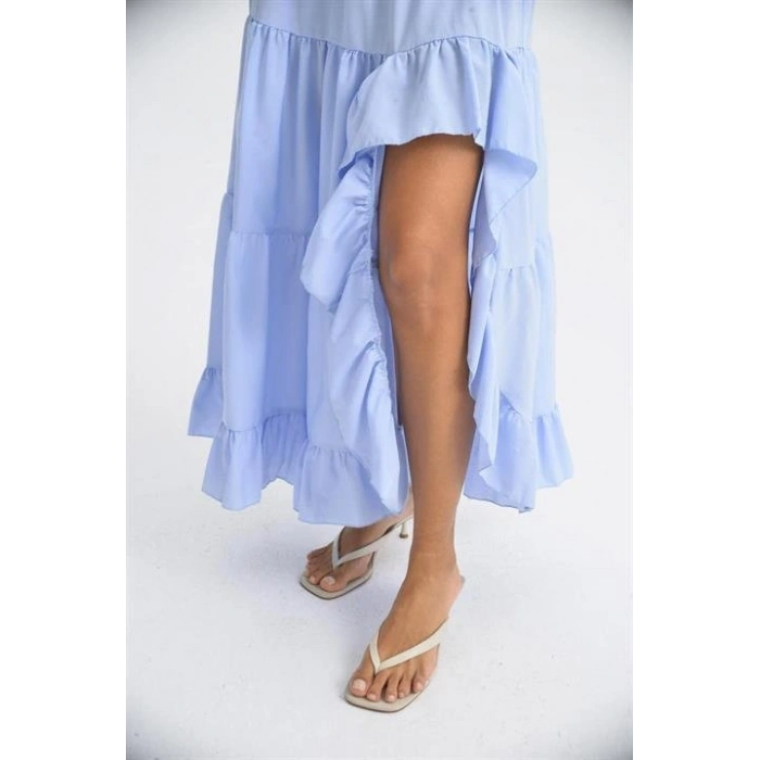 Audrey Fıfrlı Yırtmaç Detay Etek 4037