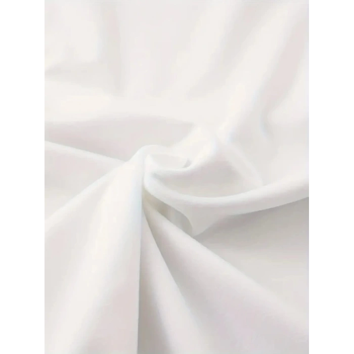 Baskılı Oversize Bisiklet Yaka Tshirt  Beyaz