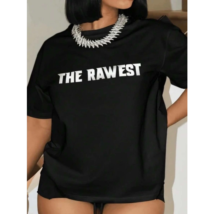 Baskılı Oversize Tshirt  iyah