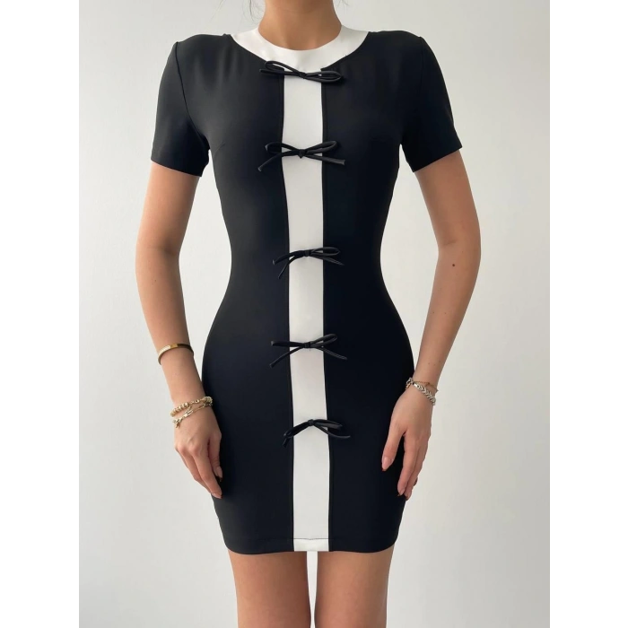 Cazzie Fiyonk Detaylı Elbise