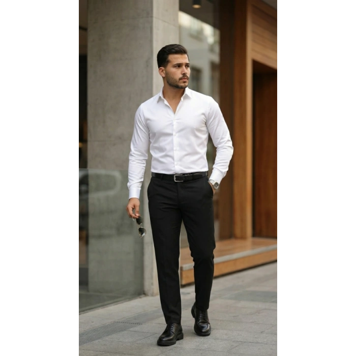 Erkek aten Klasik Gömlek