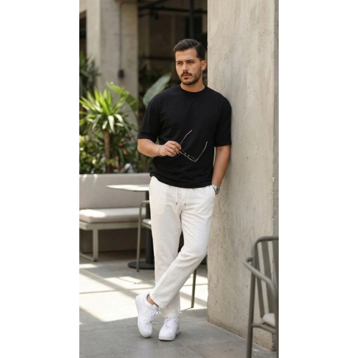 Erkek Duble Kol Basic Tişört