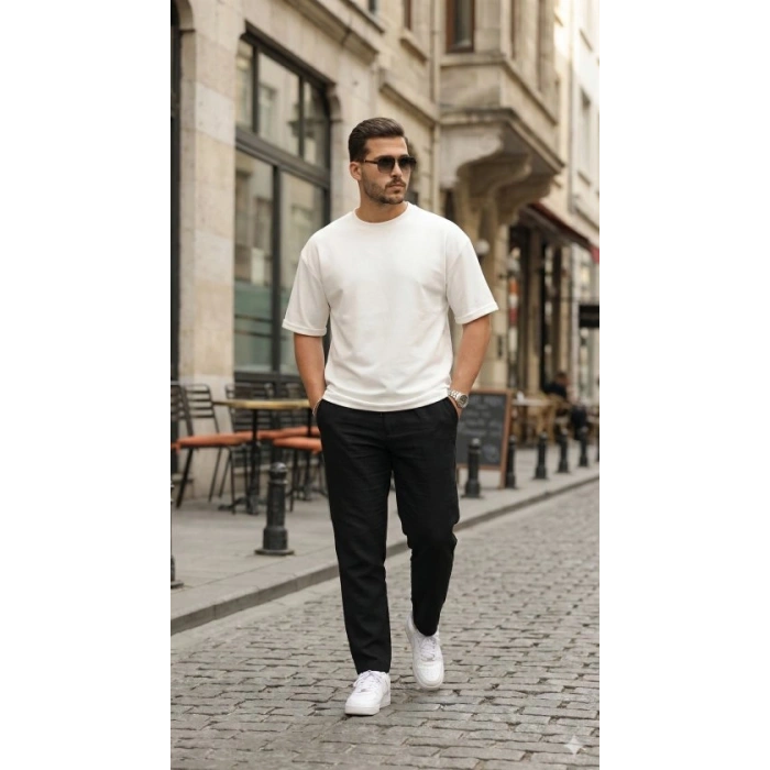 Erkek Duble Kol Basic Tişört