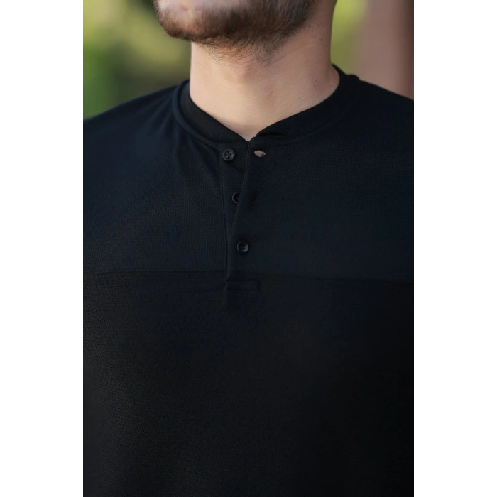 Erkek Hakim Yakalı Kısa Kollu Pamuklu Tshirt