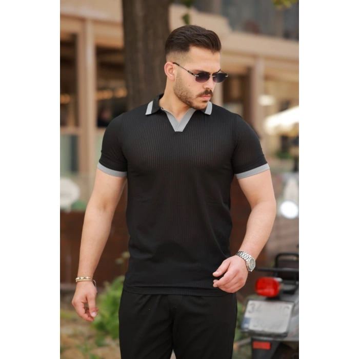 Erkek Hemşire Yaka Kısa Kollu Tişört