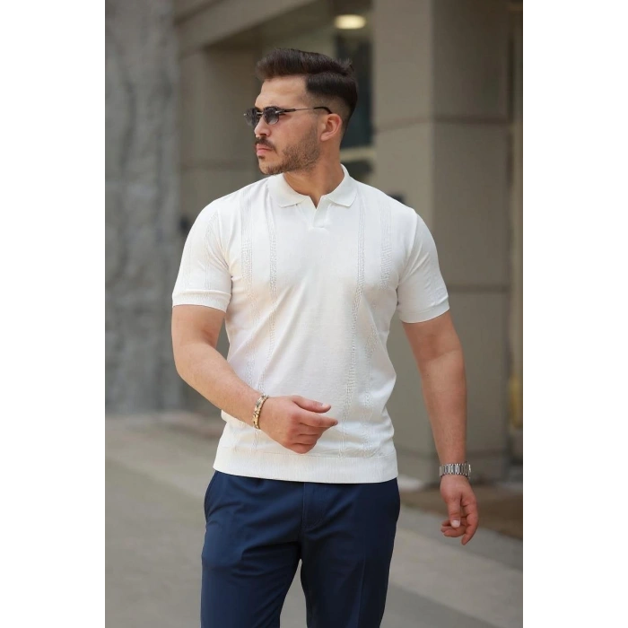 Erkek Hemşire Yaka Kısa Kollu Tişört