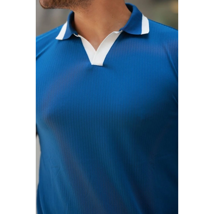 Erkek Hemşire Yaka Kısa Kollu Tişört