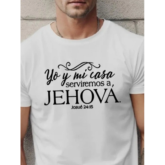 Erkek Jehova Baskılı Süprem Tshirt