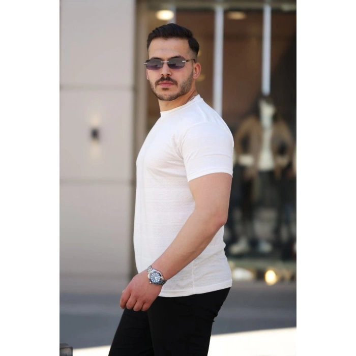 Erkek Mini Jakarlı Kısa Kollu Tshirt