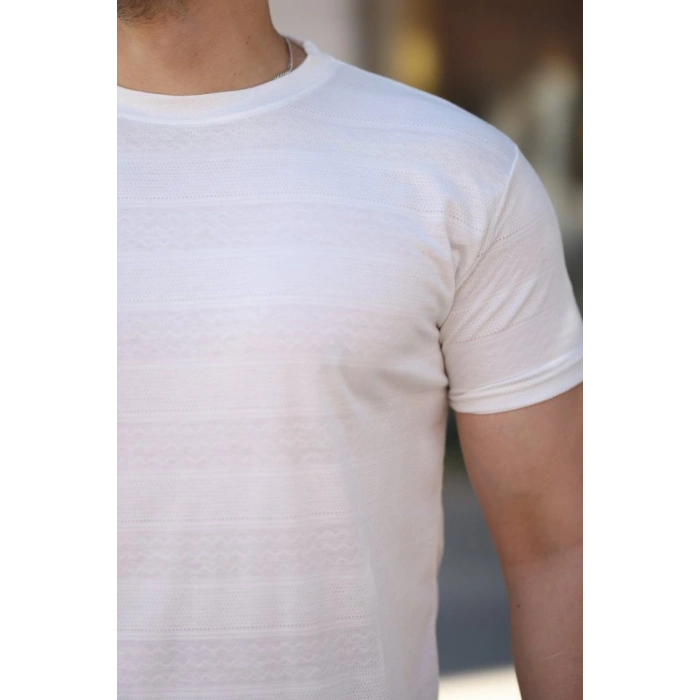 Erkek Mini Jakarlı Kısa Kollu Tshirt