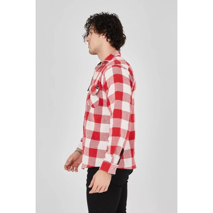 Erkek Oduncu Gömlek  Pembe