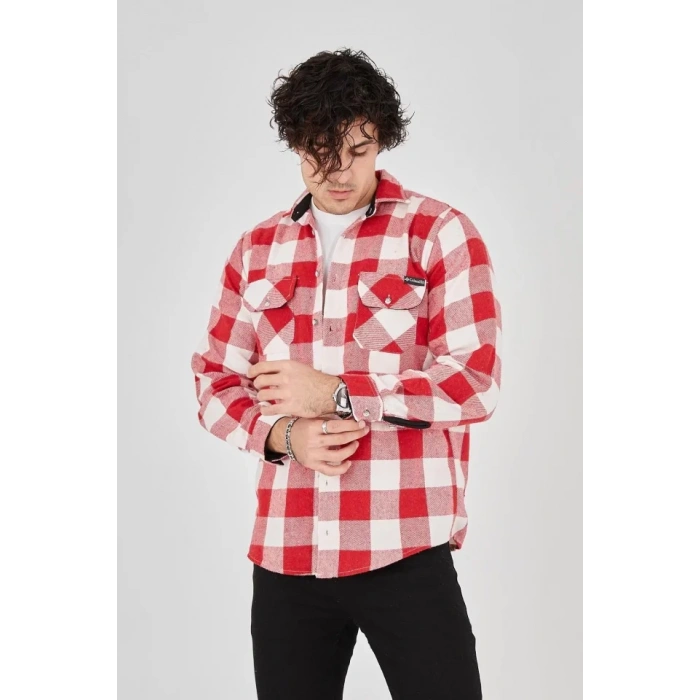 Erkek Oduncu Gömlek  Pembe