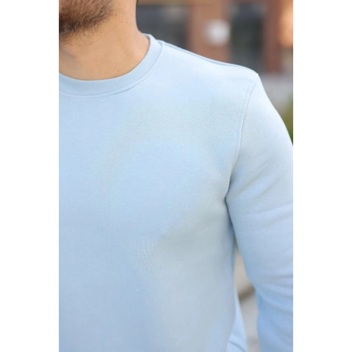 Erkek Üç İplik Şardonlu Sweatshirt