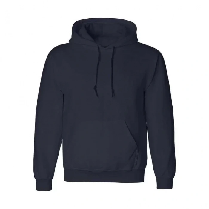 Erkek Uzun Kol Kapşonlu Basic weatshirt Hoodie  acivert