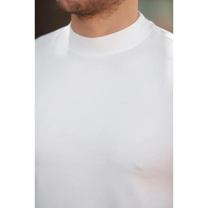 Erkek Yarım Balıkçı Yaka Kısa Kollu Tshirt
