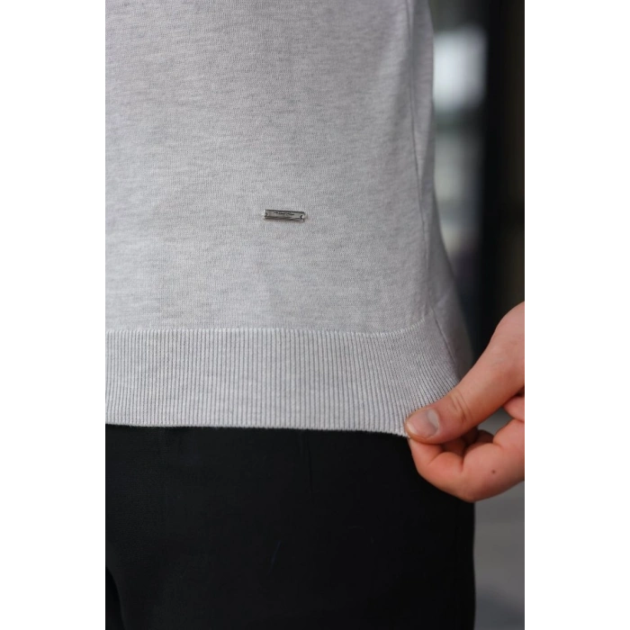 Erkek Yarım Balıkçı Yaka Pamuklu Triko