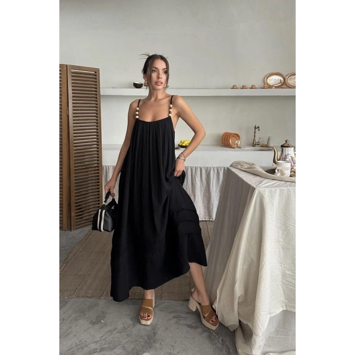 iyah Askılı Müslin Elbise