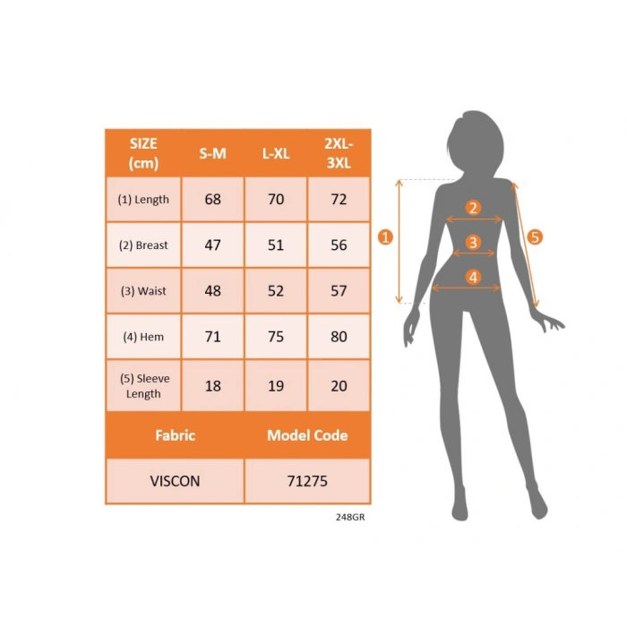 Kadın Kısa Kollu Beş Askılı Viskon Bluz