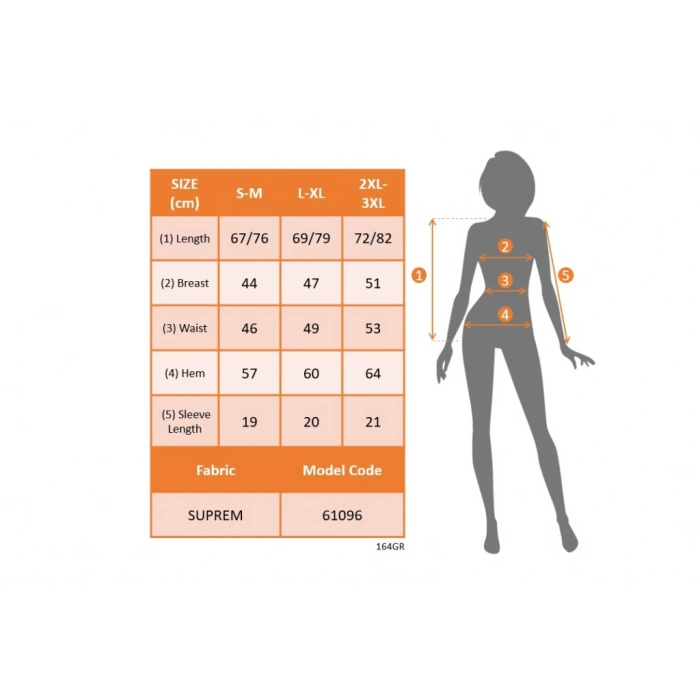 Kadın Kısa Kollu Bisiklet Yaka Salaş Süprem Bluz