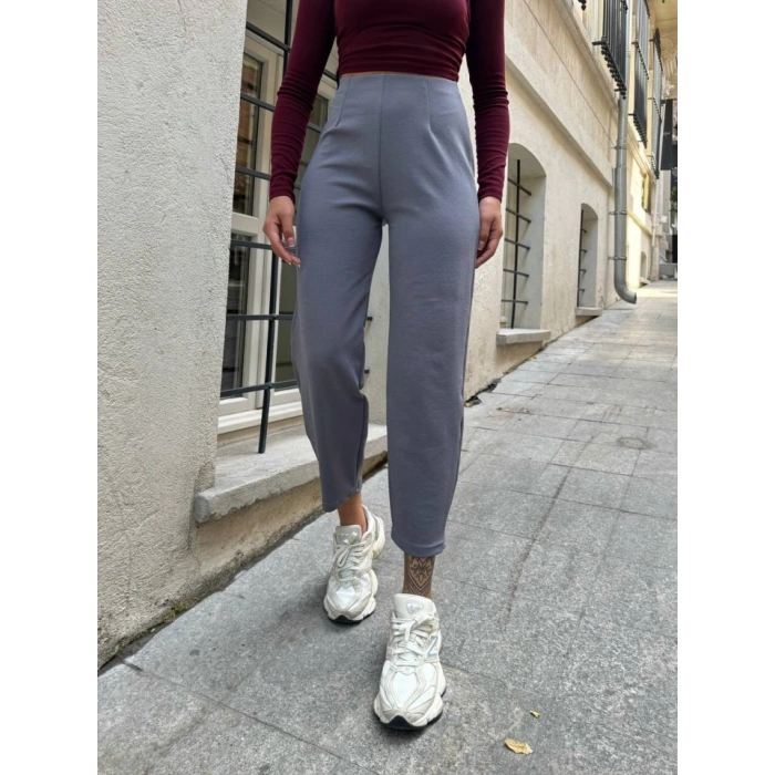 Kadın Krep Kumaş Balon Pantolon