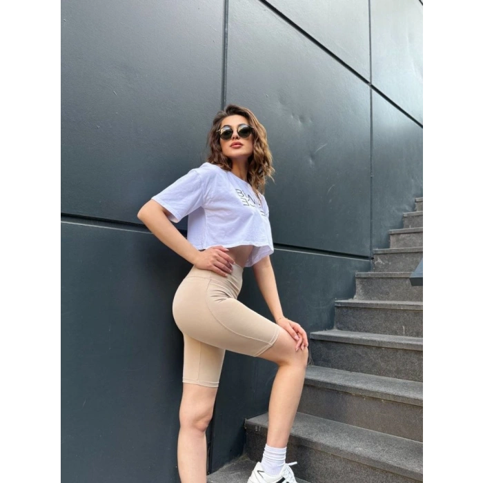 Kadın Yüksek Ben Toparlayıcı ort Tayt