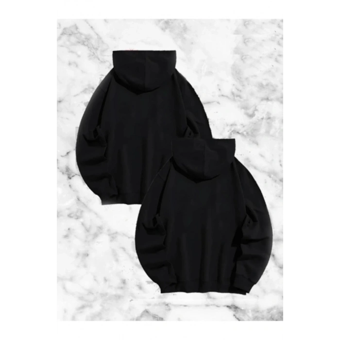 Örümcek Baskılı evgili Çift Kombini Kapüşonlu weatshirt  Hodie  iyah