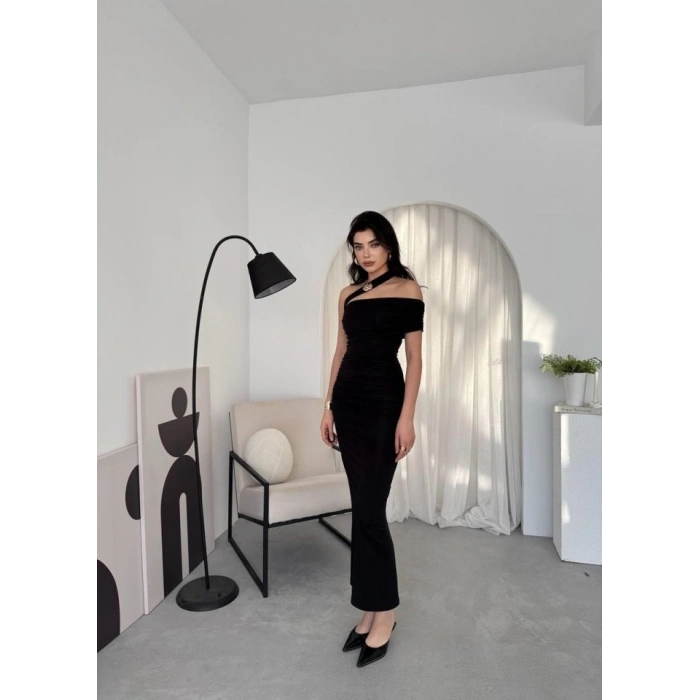 Reta Çapraz Omuz Elbise