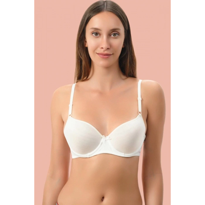 Secretsita Beyaz Dolgulu Mikro Tek Sütyen