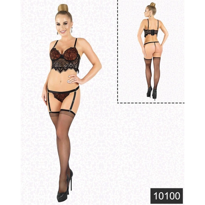 Secretsita Lamine  Dantel  Jartiyer  Takım