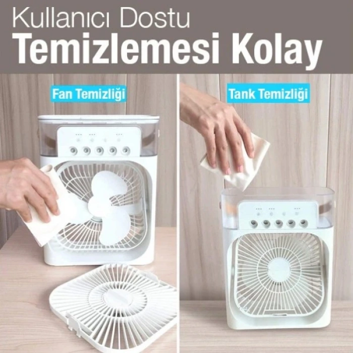 Su Hazneli Masa Vantilatörü