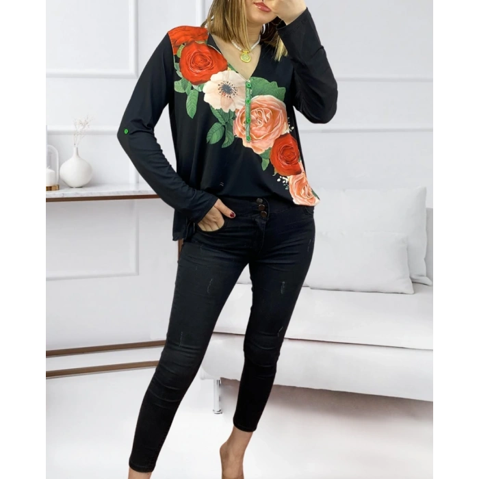 Yüksek Bel Likralı Kot Pantolon