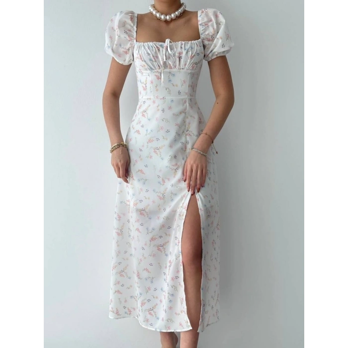 Zeze Balon Kol Elbise