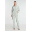 Secretsita Pamuklu Homesuit Kapüşonlu Fermuarlı Ev Giyim Pijama Takımı