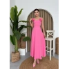 atilda Gül İp Askılı Elbise