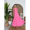 atilda Gül İp Askılı Elbise