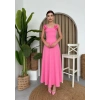 atilda Gül İp Askılı Elbise