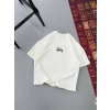 Erkek Baskılı Oversize Tshirt  Beyaz