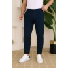 Erkek Belden Düğmeli Cepli Dokuma Pantolon