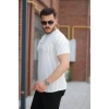 Erkek Dikey çizgili Ottoman Kumaş Kısa Kollu Tshirt