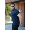 Erkek Hakim Yakalı Kısa Kollu Pamuklu Tshirt