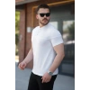 Erkek Hakim Yakalı Kısa Kollu Pamuklu Tshirt