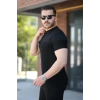 Erkek Hakim Yakalı Kısa Kollu Pamuklu Tshirt