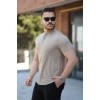 Erkek Hakim Yakalı Kısa Kollu Pamuklu Tshirt