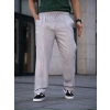 Erkek Keten Cepli Çıma Dikişli Jogger Buggy Pantalon Rahat Kalıp  Gri