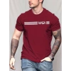 Erkek Kısa Kollu Nasa Baskı Basic Erkek Tshirt