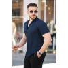 Erkek Kısa Kollu örme Kumaş Pamuklu Gömlek