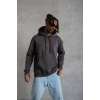 Erkek Kordonlu Arka aske Kordon açlı Kapüşonlu  Füme